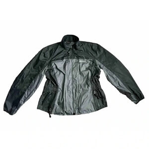 Olympia Moto Sports Motorcycle Riding Jacket Gray Black Men’s XL